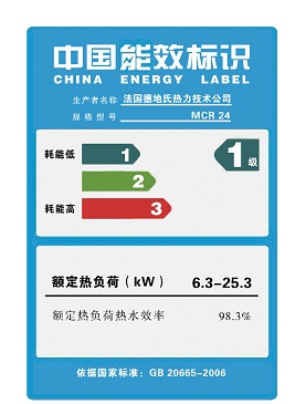 MC壁挂炉能效标识